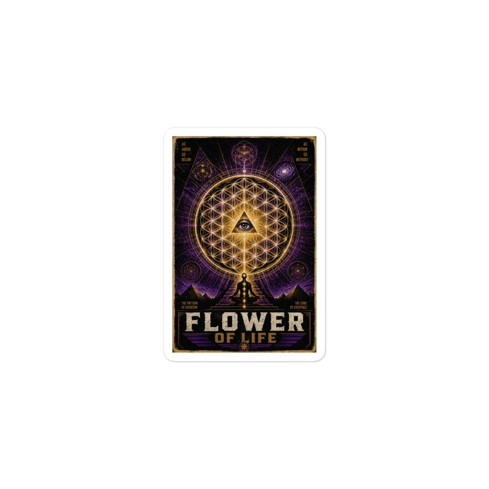 Sacred Geometry – Flower of Life – Bubble-free stickers