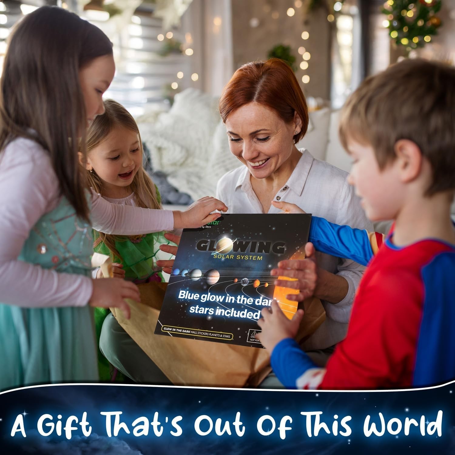 Glow in The Dark Stars and Planets, Bright Solar S