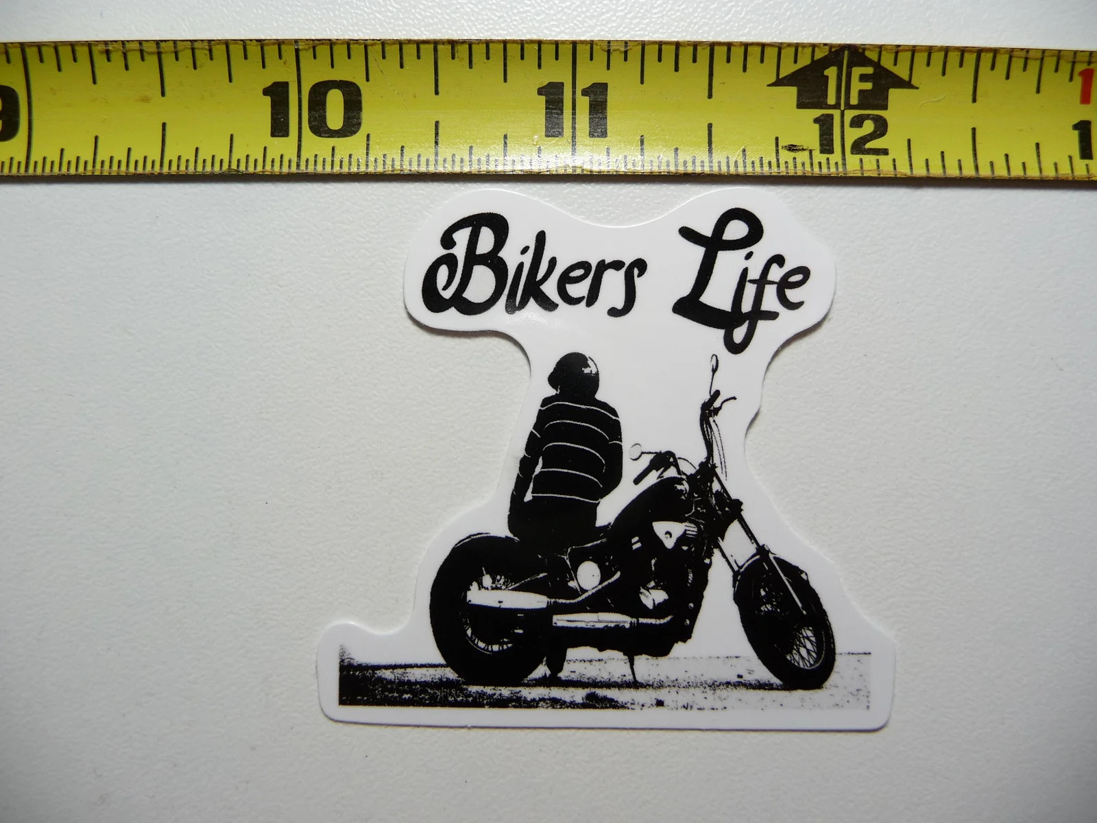 MOTORCYCLE BIKE SMALL STICKER DECAL BIKERS LIFE ENJOYING VIEW FAN LOVE TEAM VET