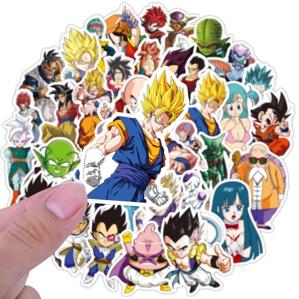 10 Random Dragon Ball Z Stickers Anime Decals Laptop Yeti Hydro Free Shipping!