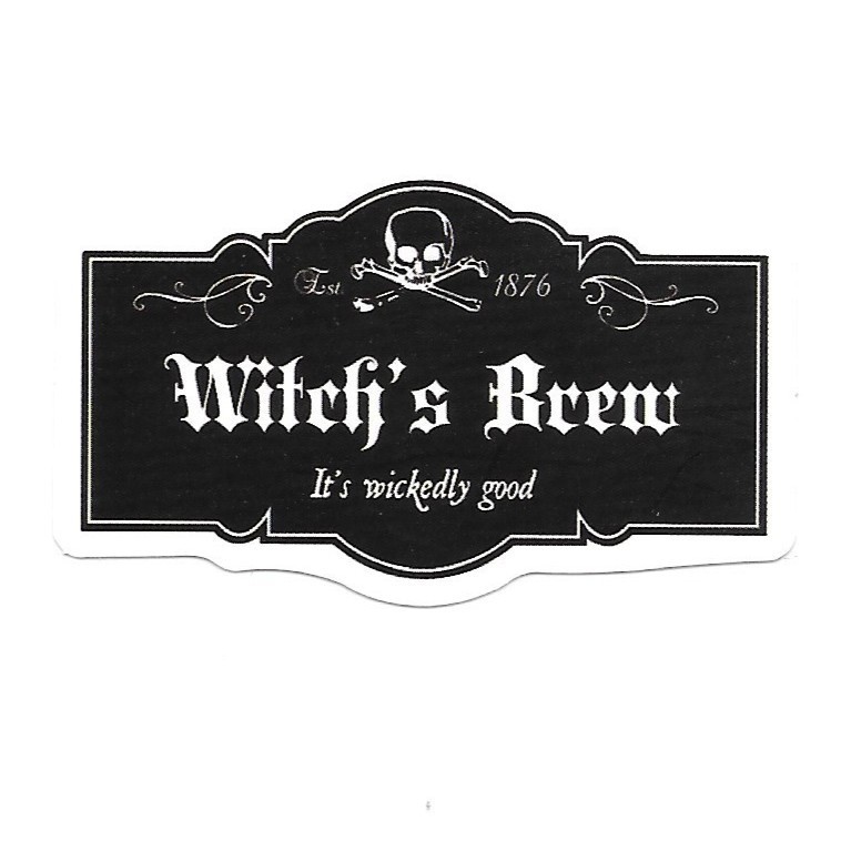 Witch's Brew Vinyl Sticker Goth Apothecary Journal Scrapbook Die Cut