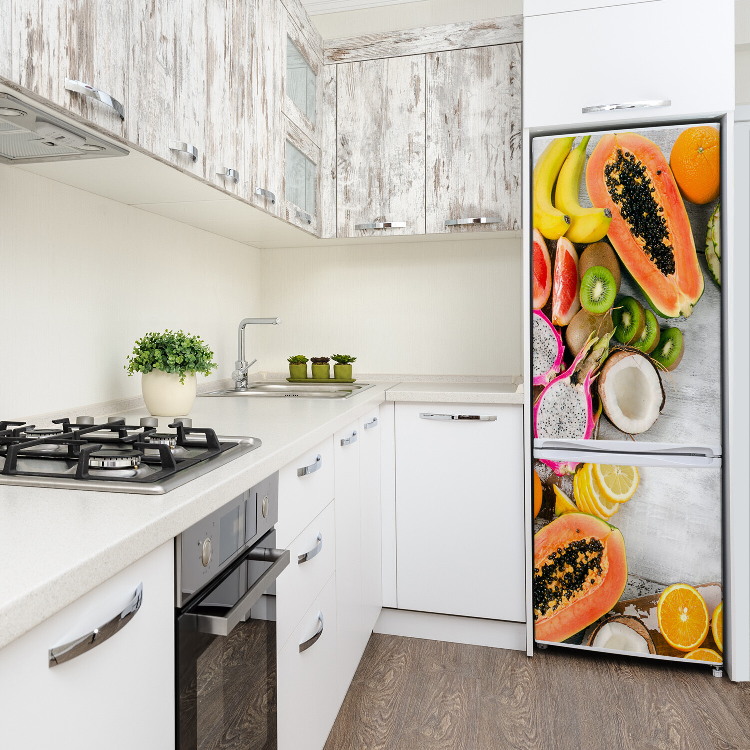 3D Home Refrigerator Wall Self Adhesive Removable Sticker Decal Food Fruits
