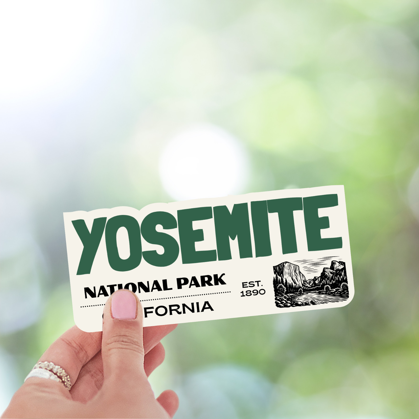 Yosemite National Park Sticker California Retro Travel Vinyl Decal