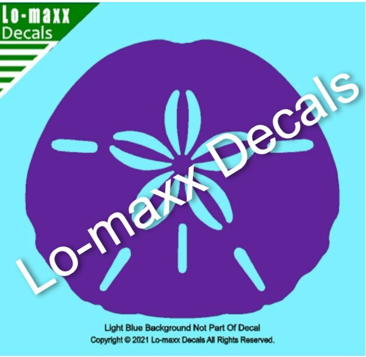 Sand Dollar Sea Life Seashore Ocean Beach Original Design Die Cut Vinyl Decal