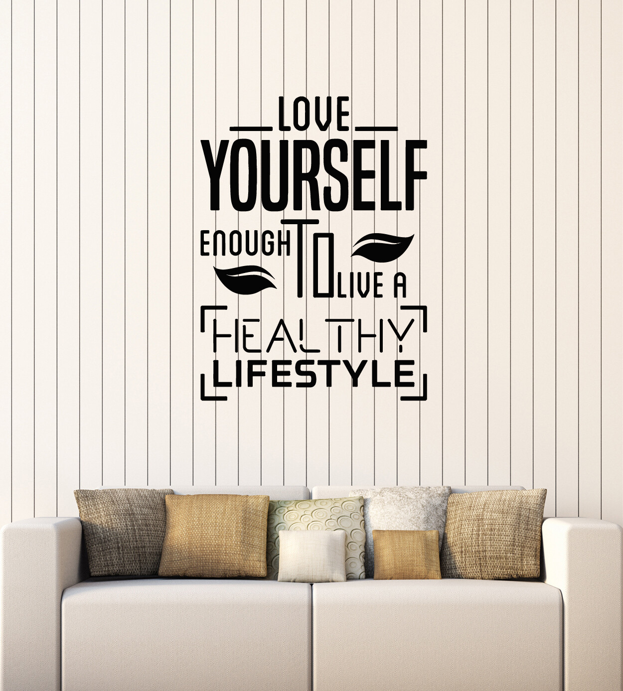 Vinyl Wall Decal Healthy Lifestyle Quote Diet Health Inspire Stickers (ig5593)