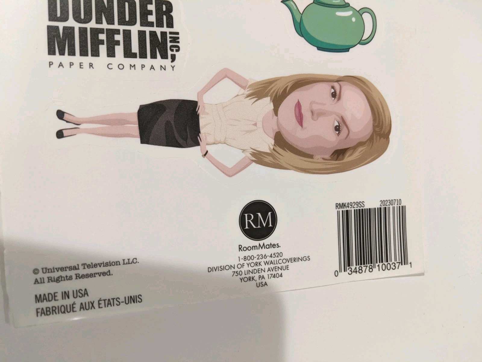 THE OFFICE 10 Wall Decals Removable & Repositional 5” Fat Head Stickers NEW