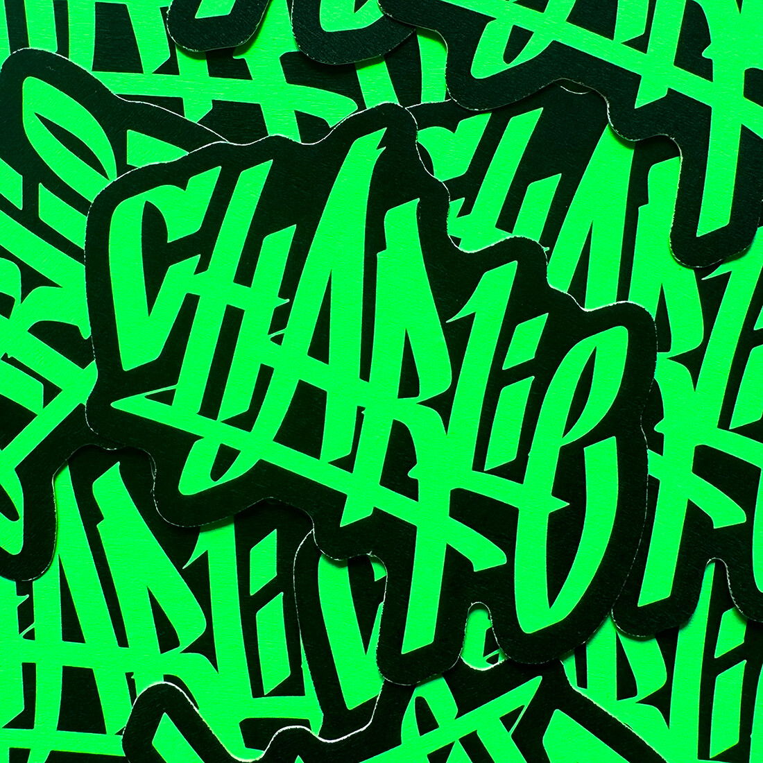 Neon Name Sticker Pack : CHARLIE | for school or Office | graffiti | Calligraphy