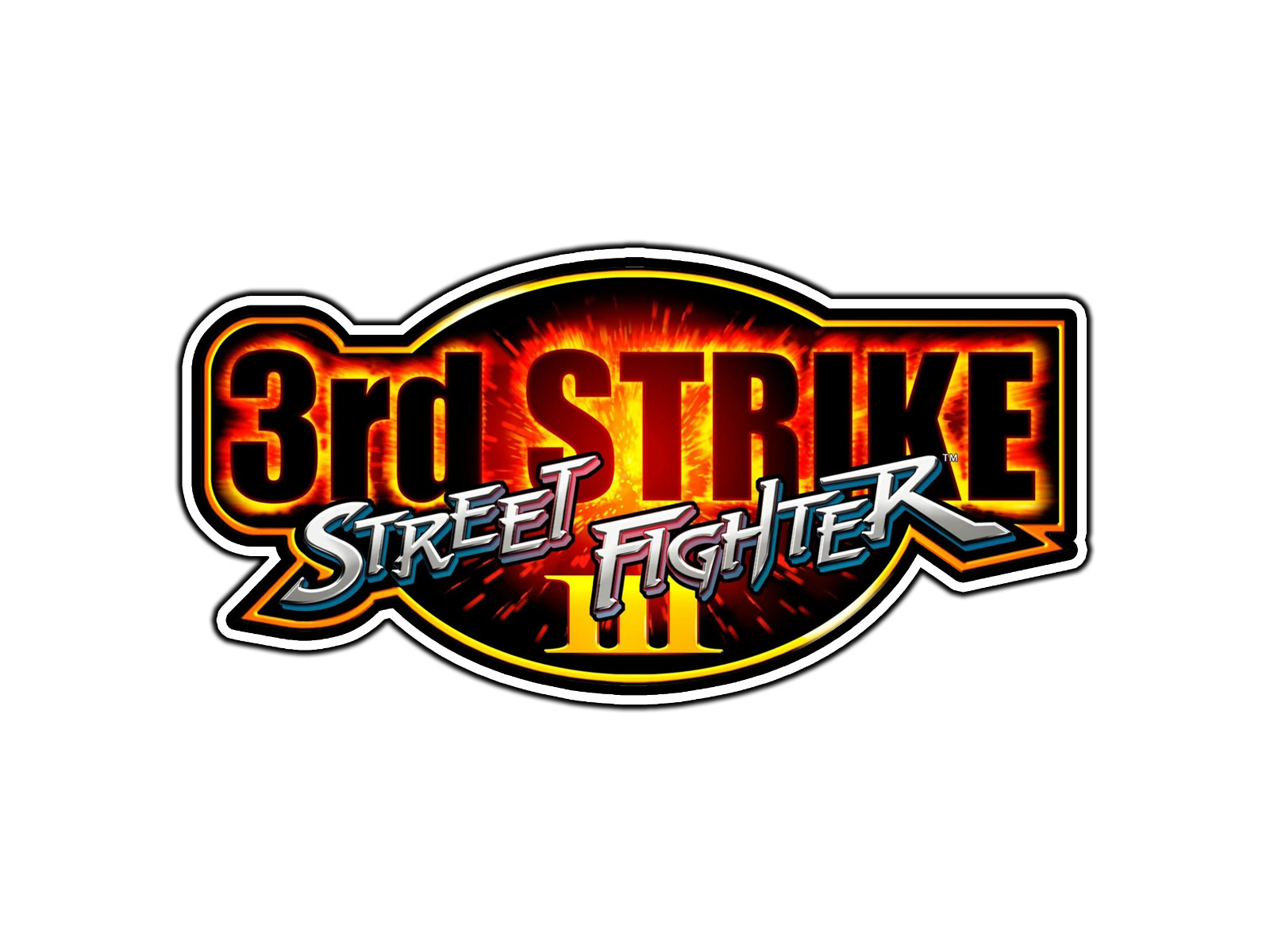 #2558 Street Fighter III 3rd Strike Logo Retro Gaming Sticker Waterproof Vinyl