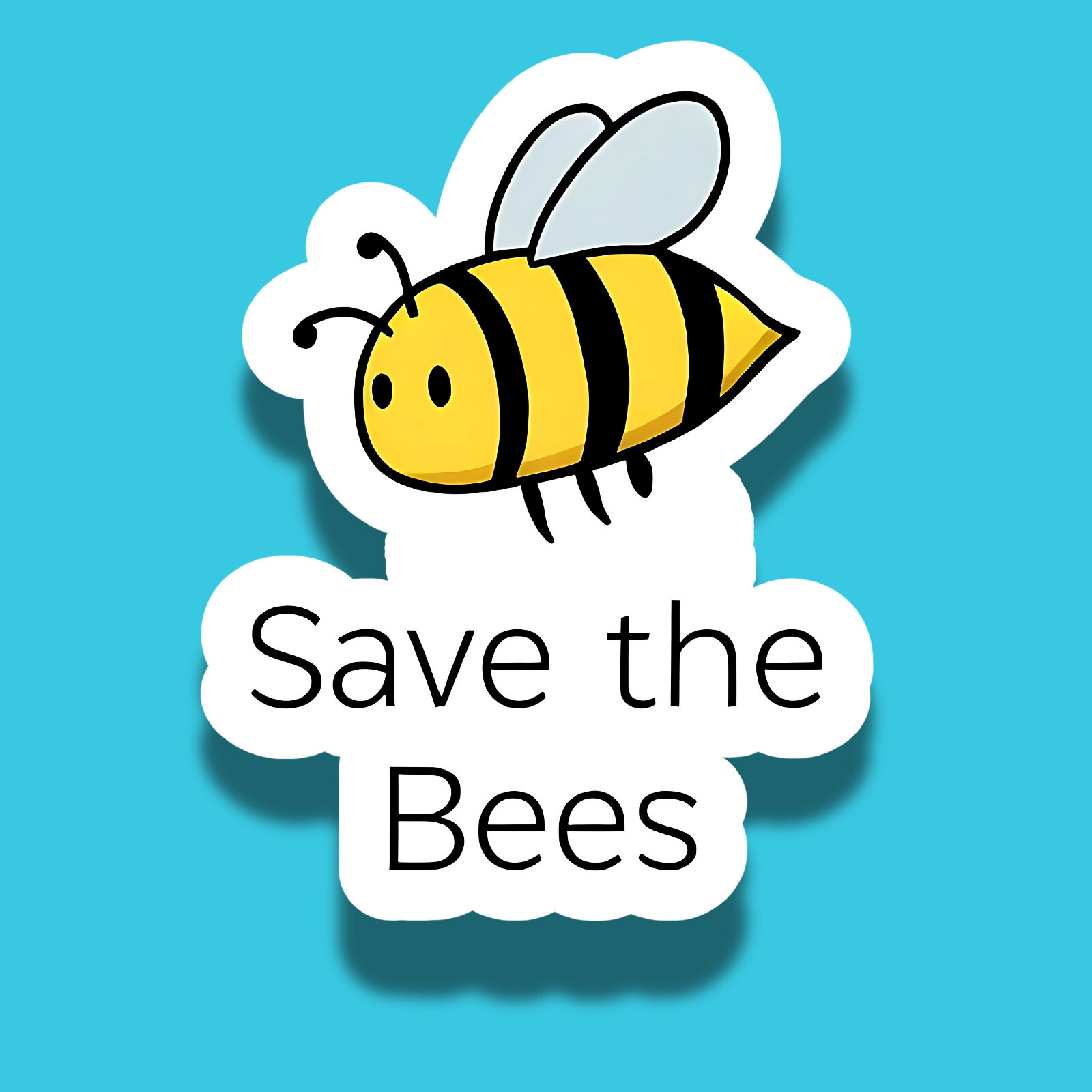 Save the Bees 3" Vinyl Laminated Sticker
