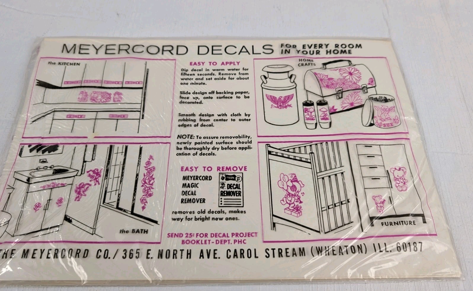Vintage Meyercord Large Sailing Ship Decals, Lot of 2 One Open One Sealed