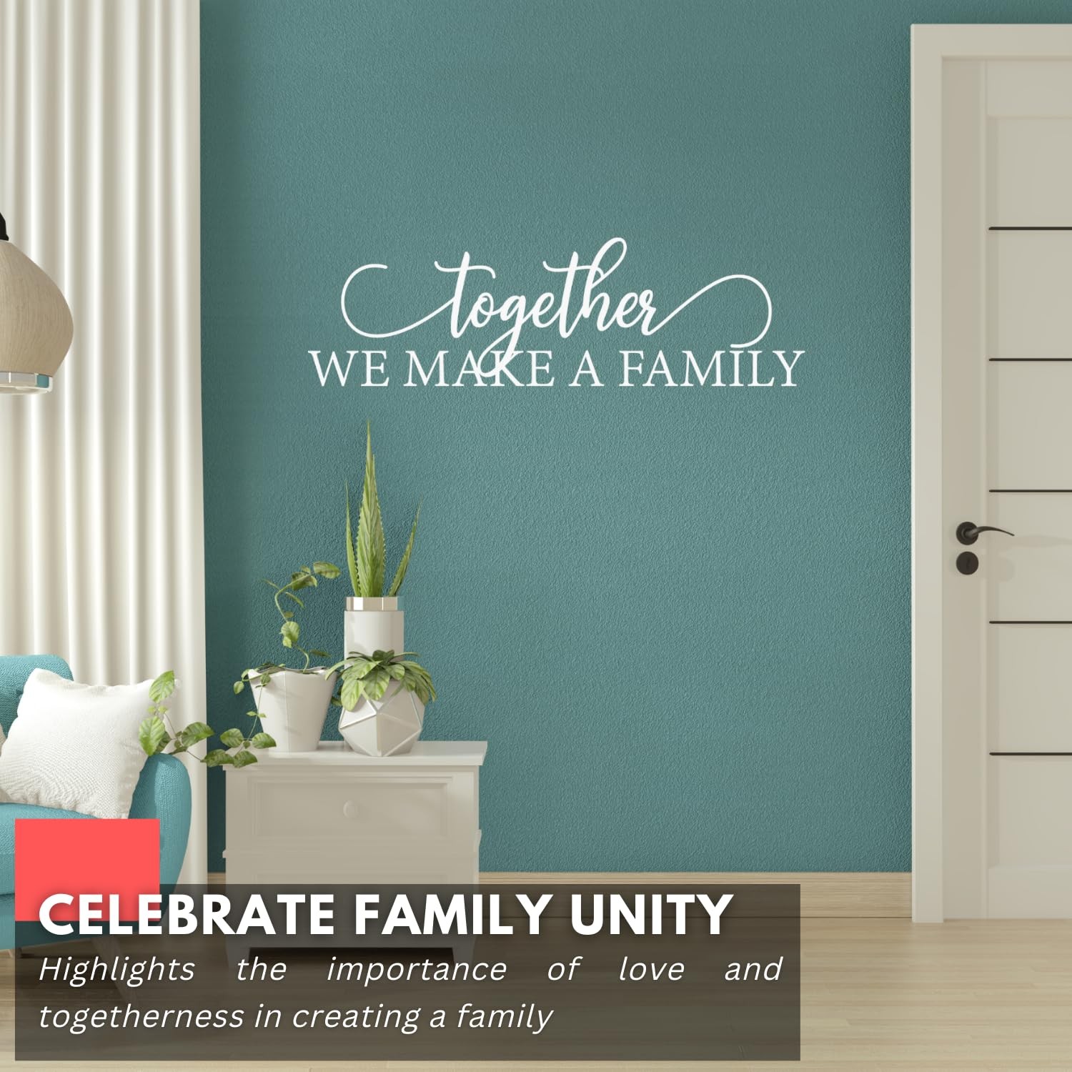 – Large Family Wall Decals for Living Room Decor Family Wall Decor Wall Stick…