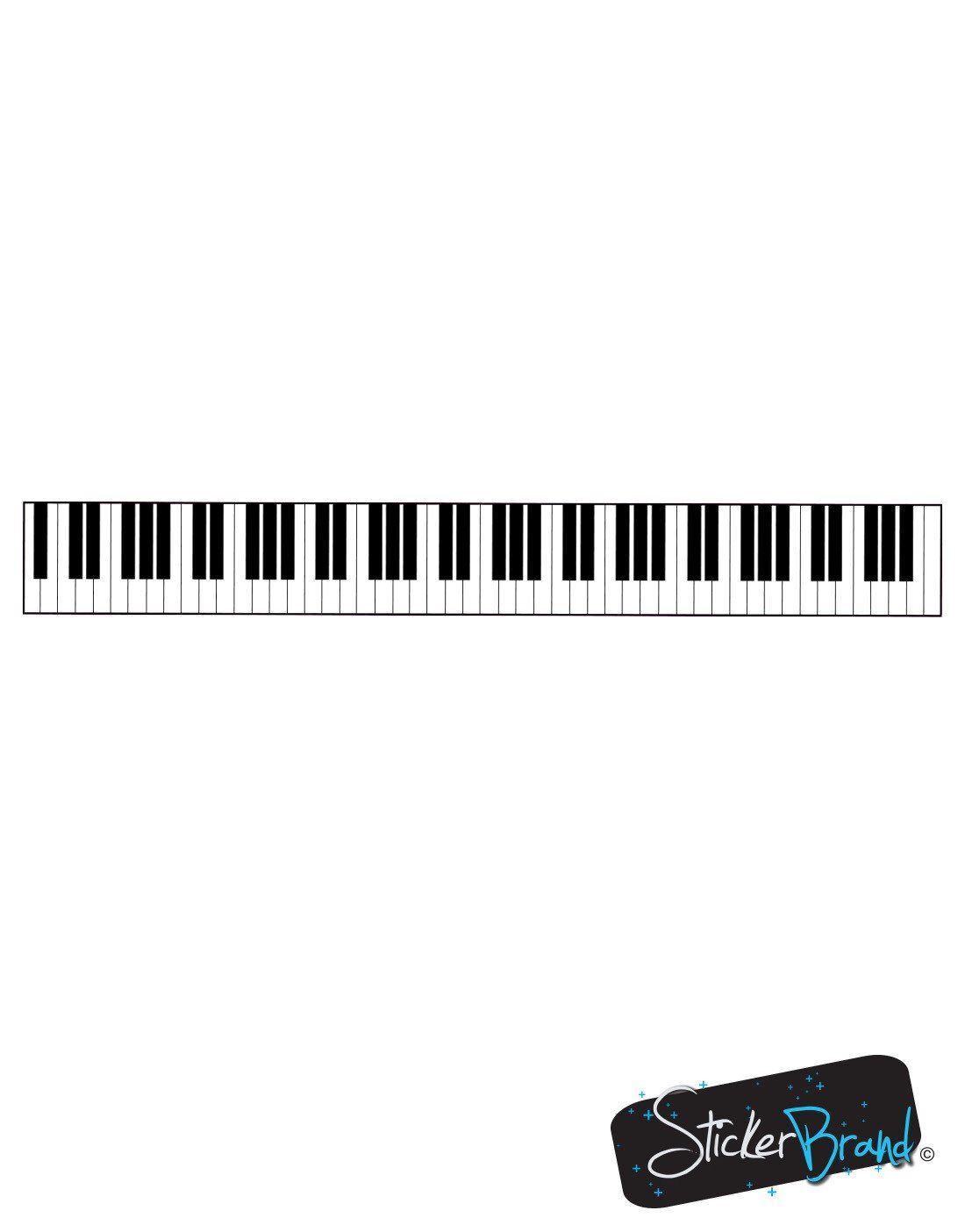 Piano Keys Graphic Wall Decal Sticker. Music Wall Art Decor. Classroom Decor.