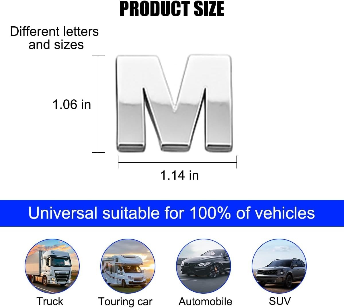 80PCS Car Emblem Letters Stickers, 3D Number & Symbol Waterproof Self…