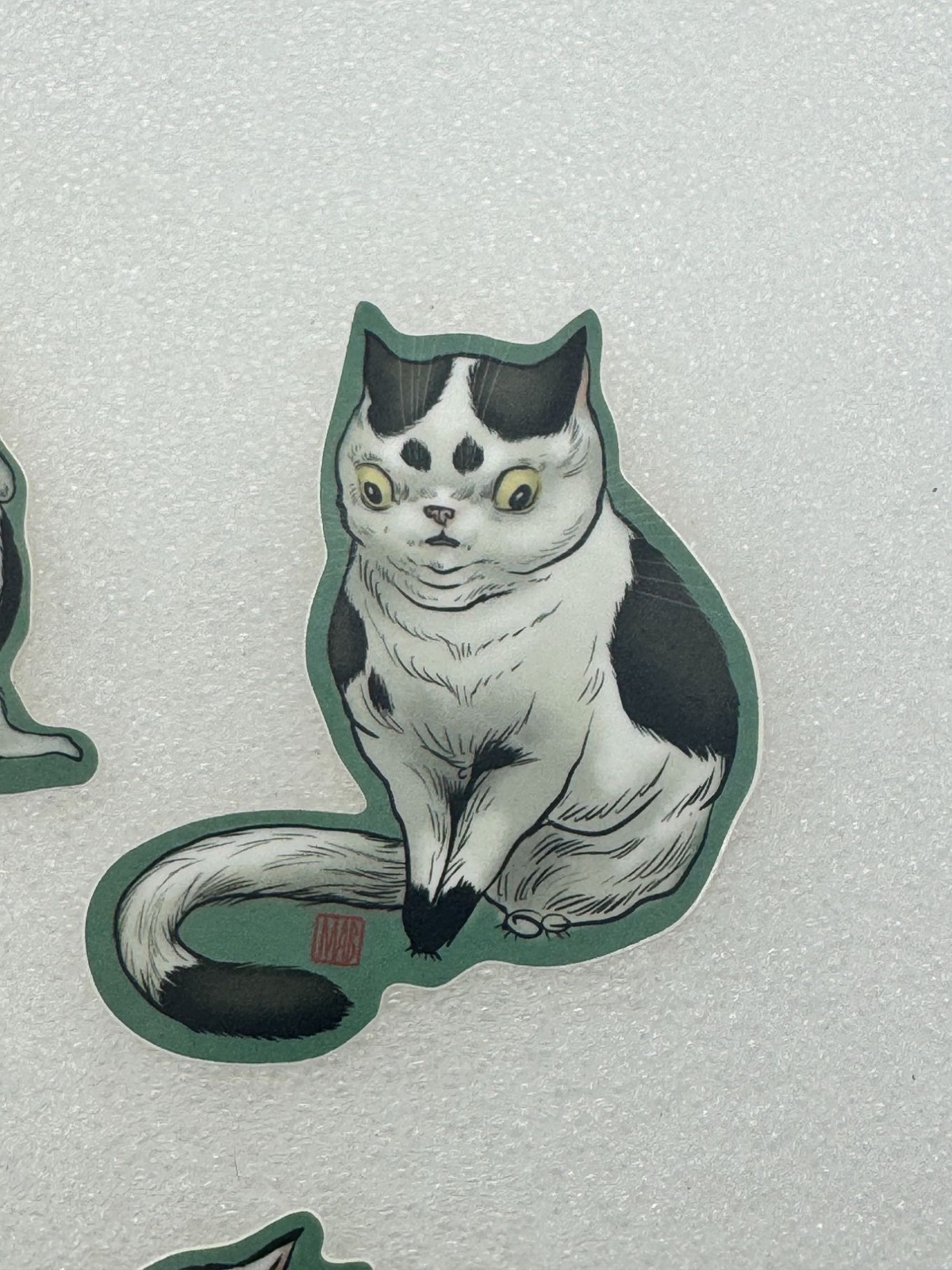 Mab Graves Art and Illustrations Set of 6 Best Kitty Cat Stickers