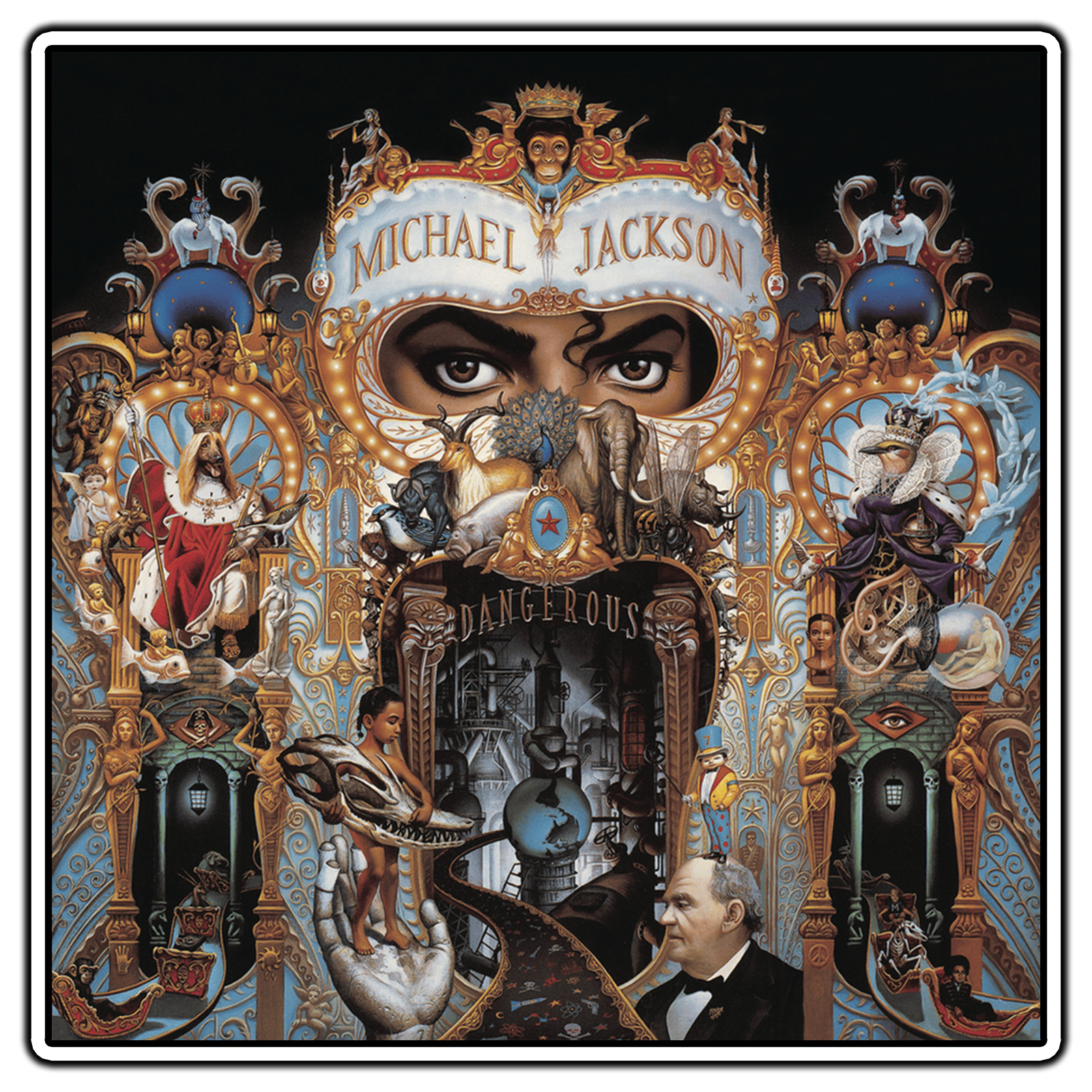 Michael Jackson – Dangerous Album Cover Sticker Waterproof Vinyl Decal DieCut