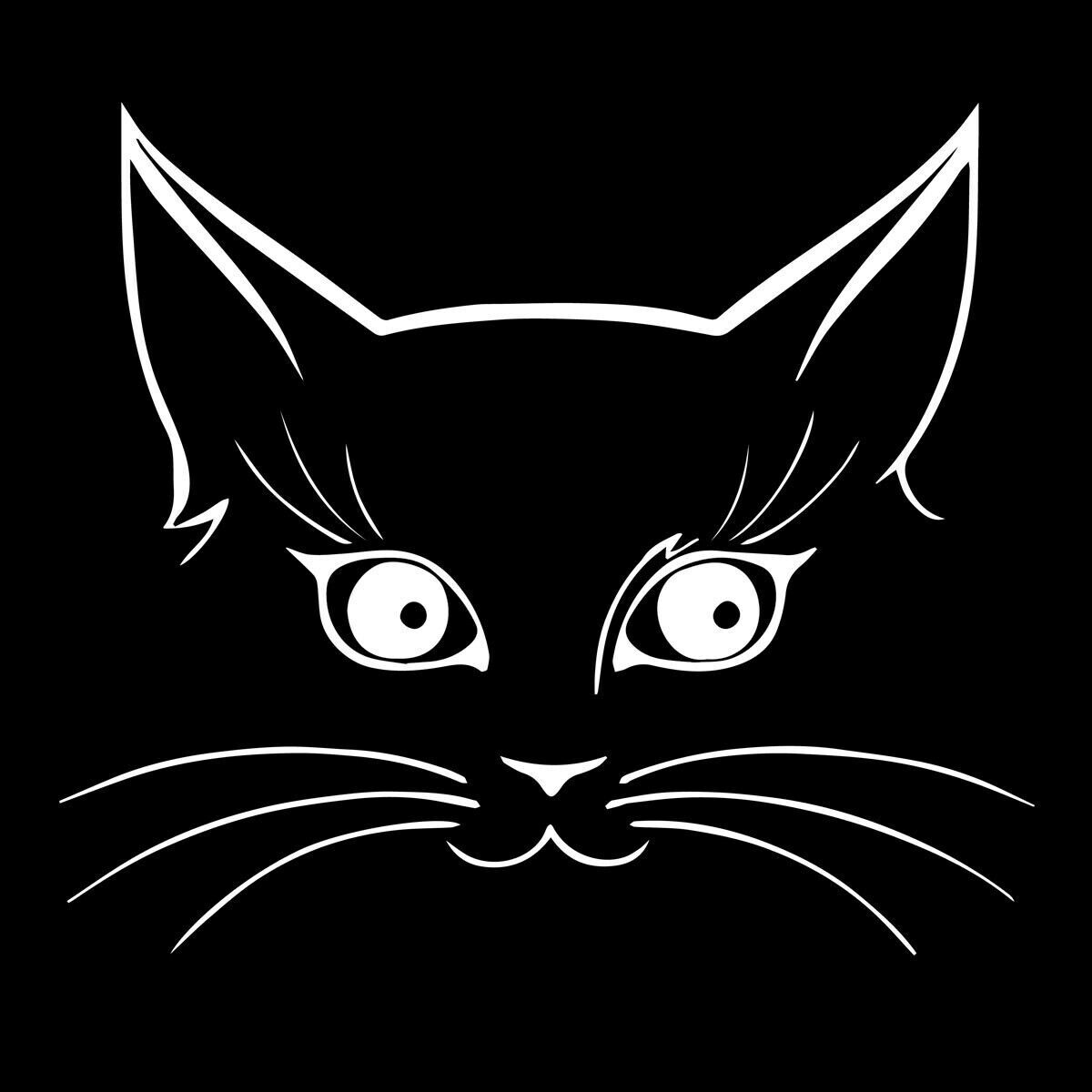 1pcs Cat Face Stickers Window Vinyl Truck Laptop Car Motorcycle Bumper Decal