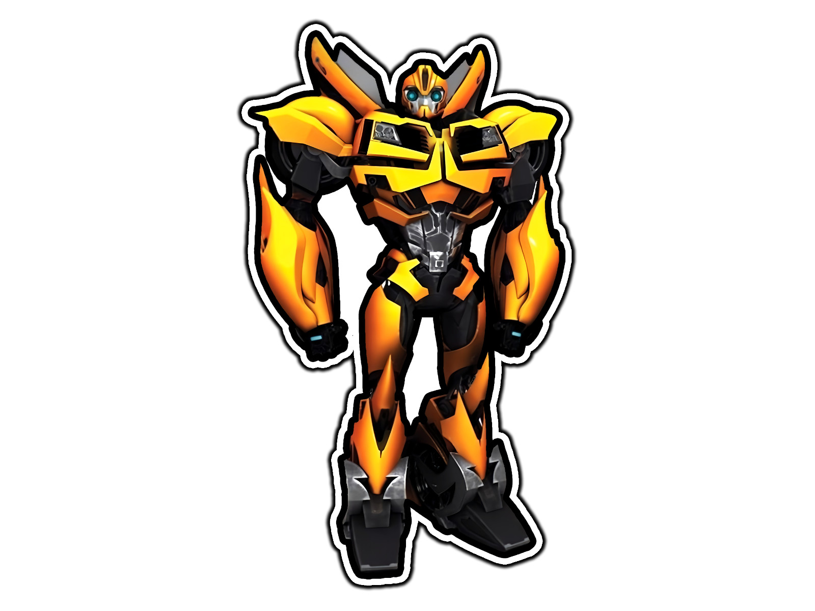 Bumblebee Cartoon #1 Waterproof Vinyl Sticker Decal Die-Cut