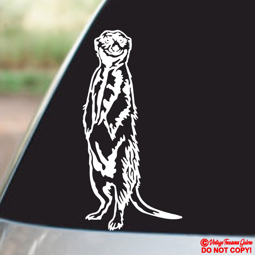 MEERKAT Vinyl Decal Sticker Car Window Wall Bumper AFRICA ANIMAL MONGOOSE FUNNY