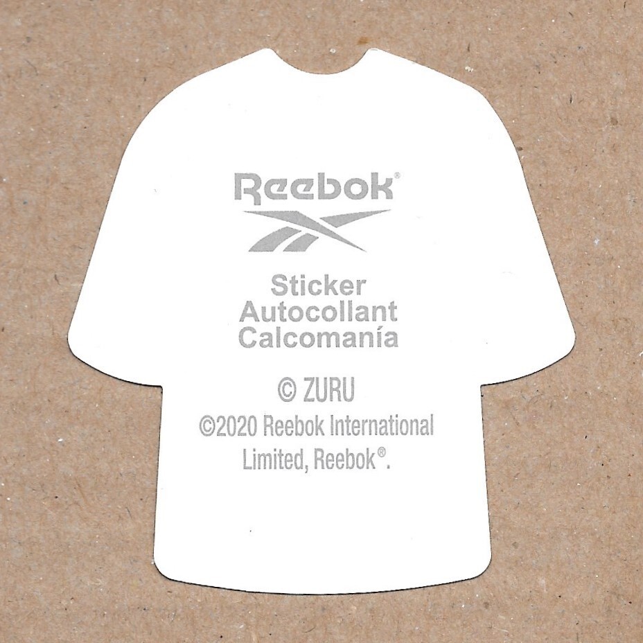 Reebok Blue T-Shirt – Heavy Paper Sticker 2.5" x 2.5"