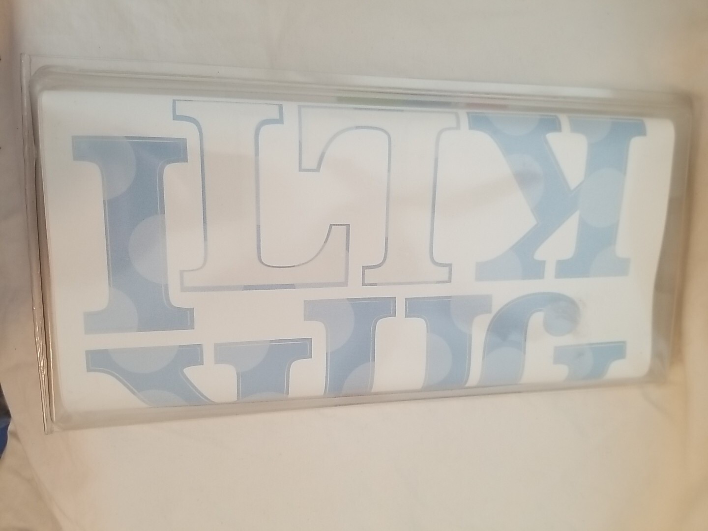 RoomMates for Kids Peel & Stick Wall Decals 52 Blue Letters w/dots SEE PICS