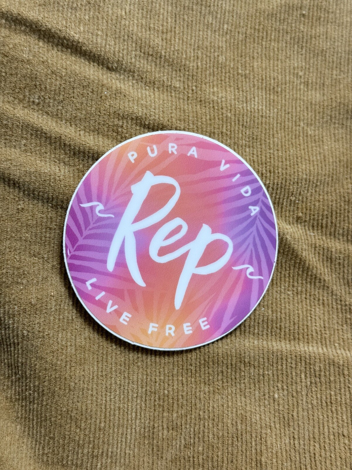 Pura Vida Rep sticker