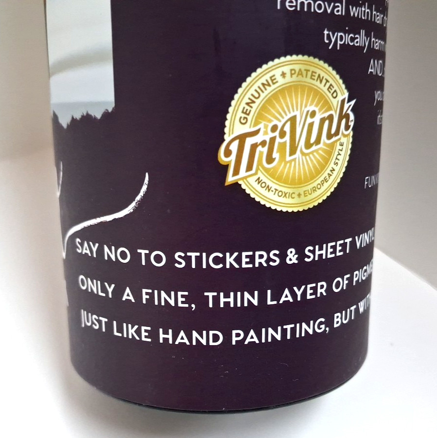 TriVink Wall Art Decor 'First I Drink the Coffee' 11" x 20" Pigment Transfer