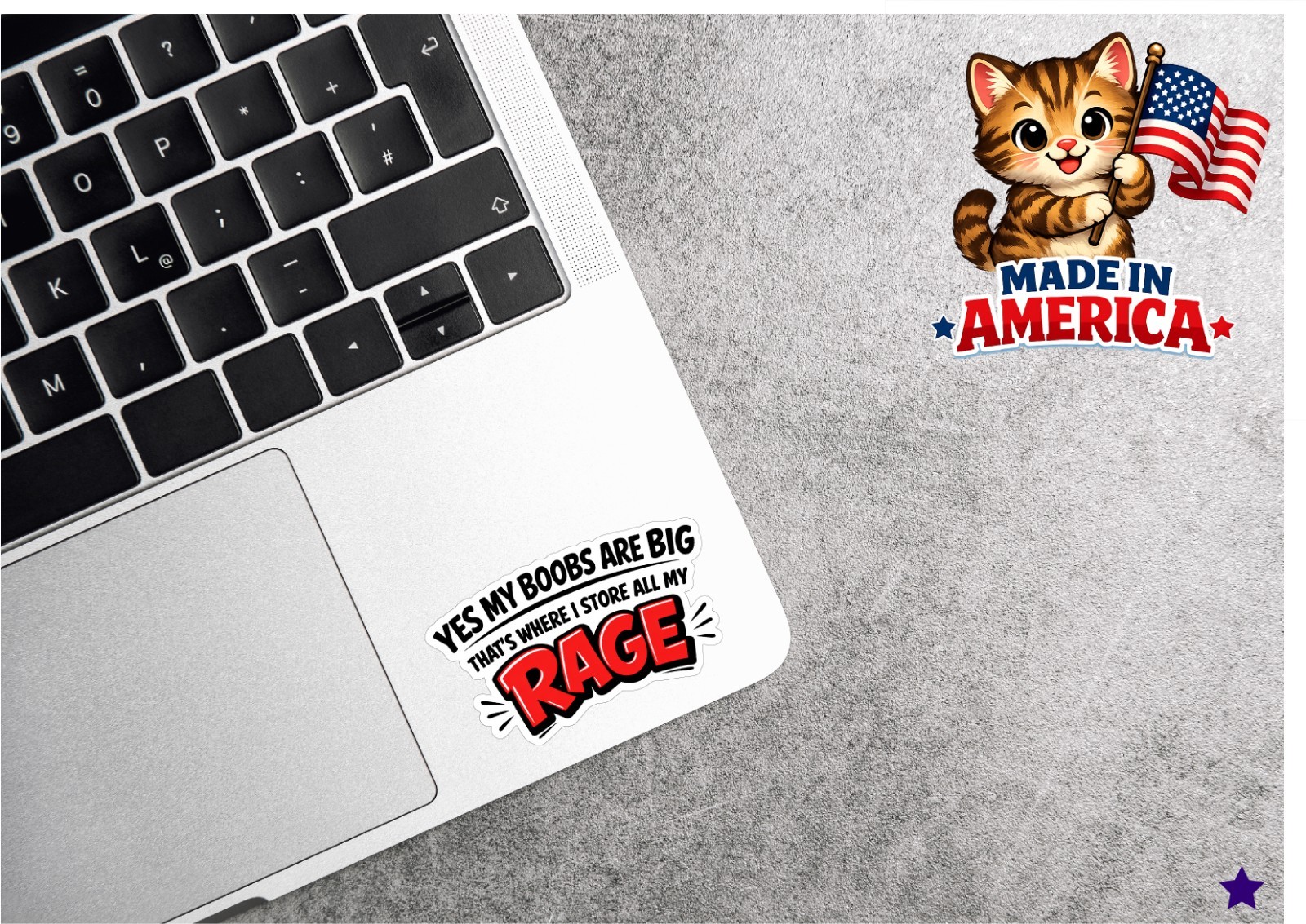 My Boobs are Big I Store My Rage Decal Sticker Funny Women Life Mom Wife Crazy