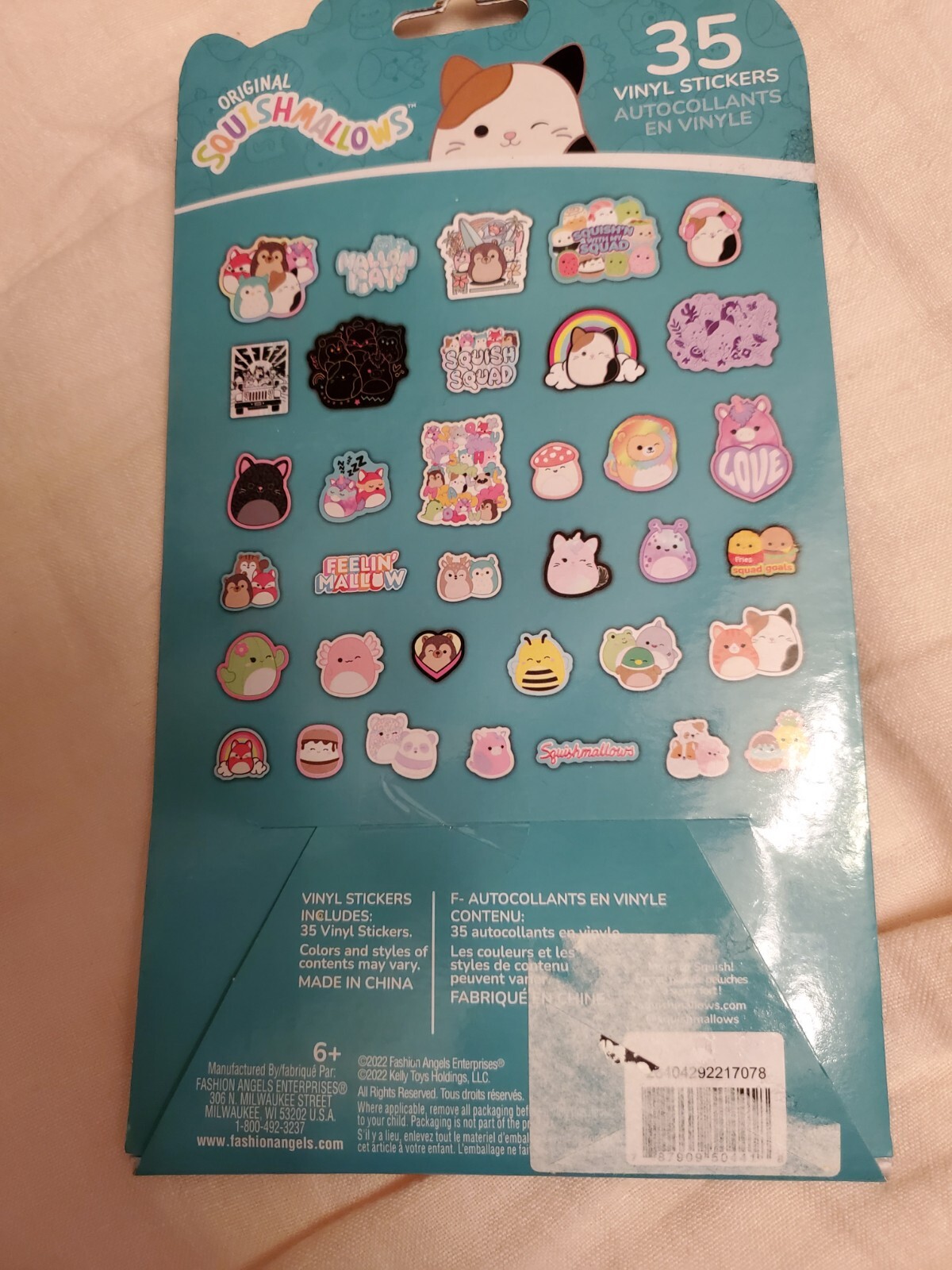 Original Squishmallows Vinyl Stickers – 35 Per Package – NEW unopened decals NIP