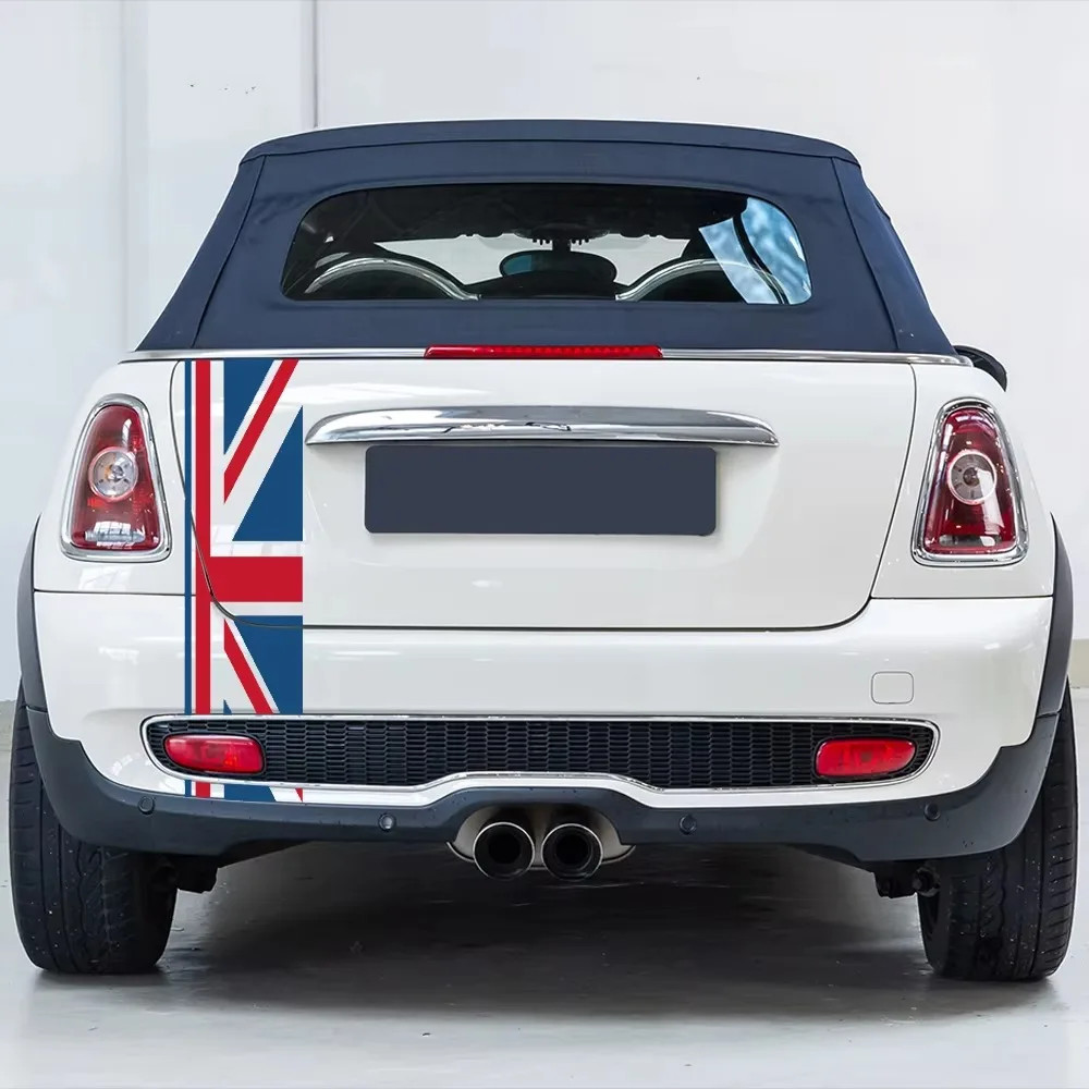 Aftermarket Union Jack Rear Trunk Decal for Mini Cooper One / JCW / S / Clubman