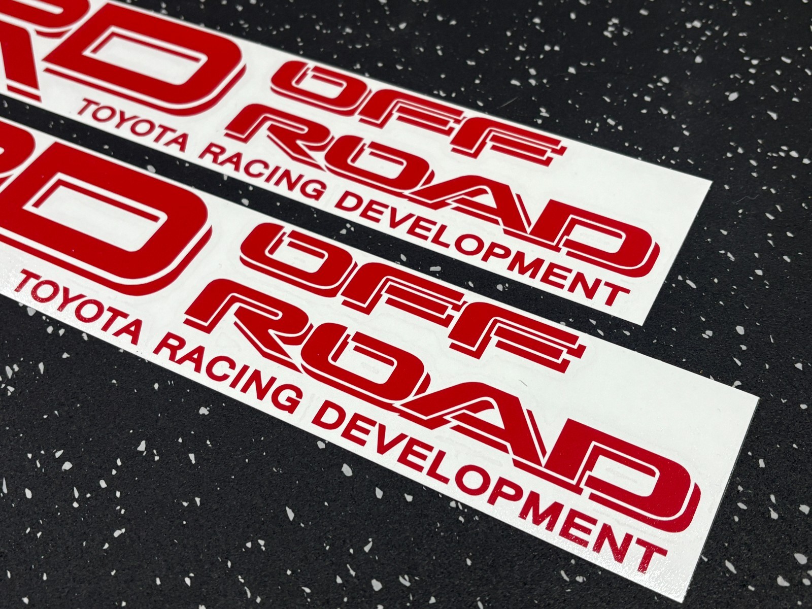 2x [Red] TRD Off Road Vinyl Decal fits Tacoma 4Runner Tundra Truck (Outdoor Use)