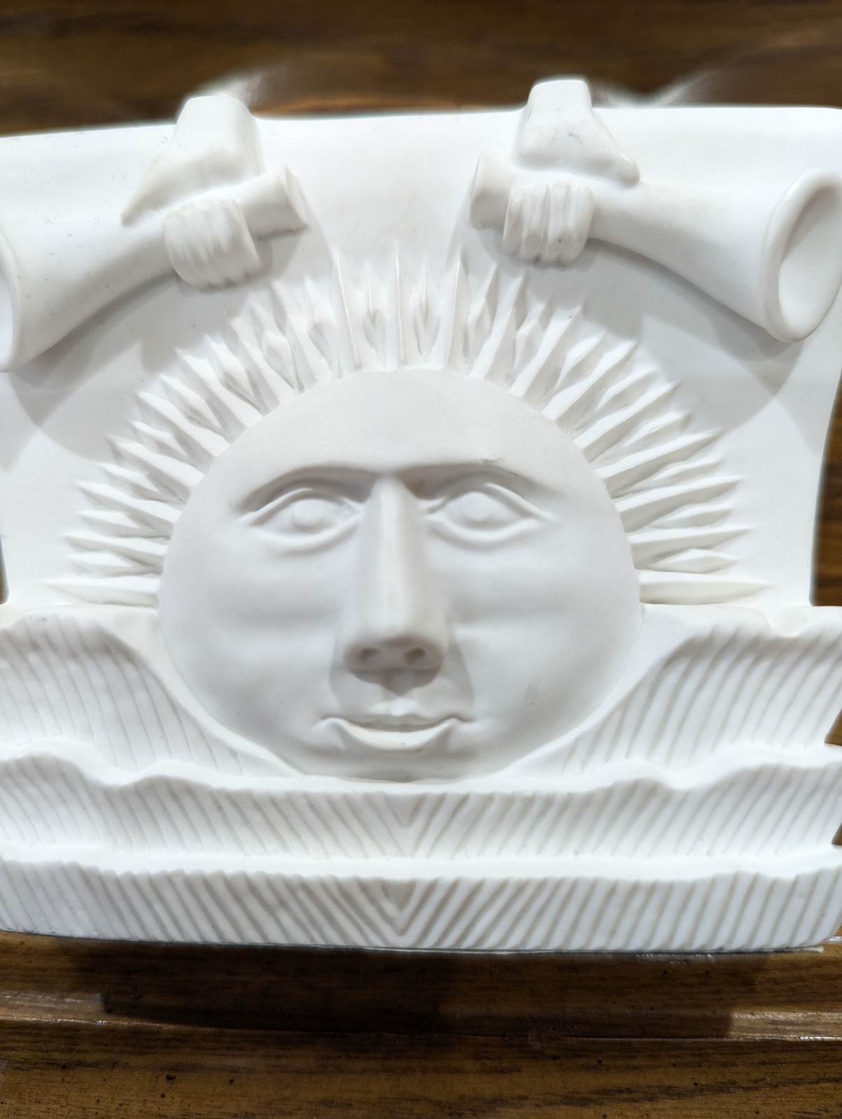 4.5" Statue Nauvoo Temple Sun stone replica Mormon Michael Rogers, Early Saints