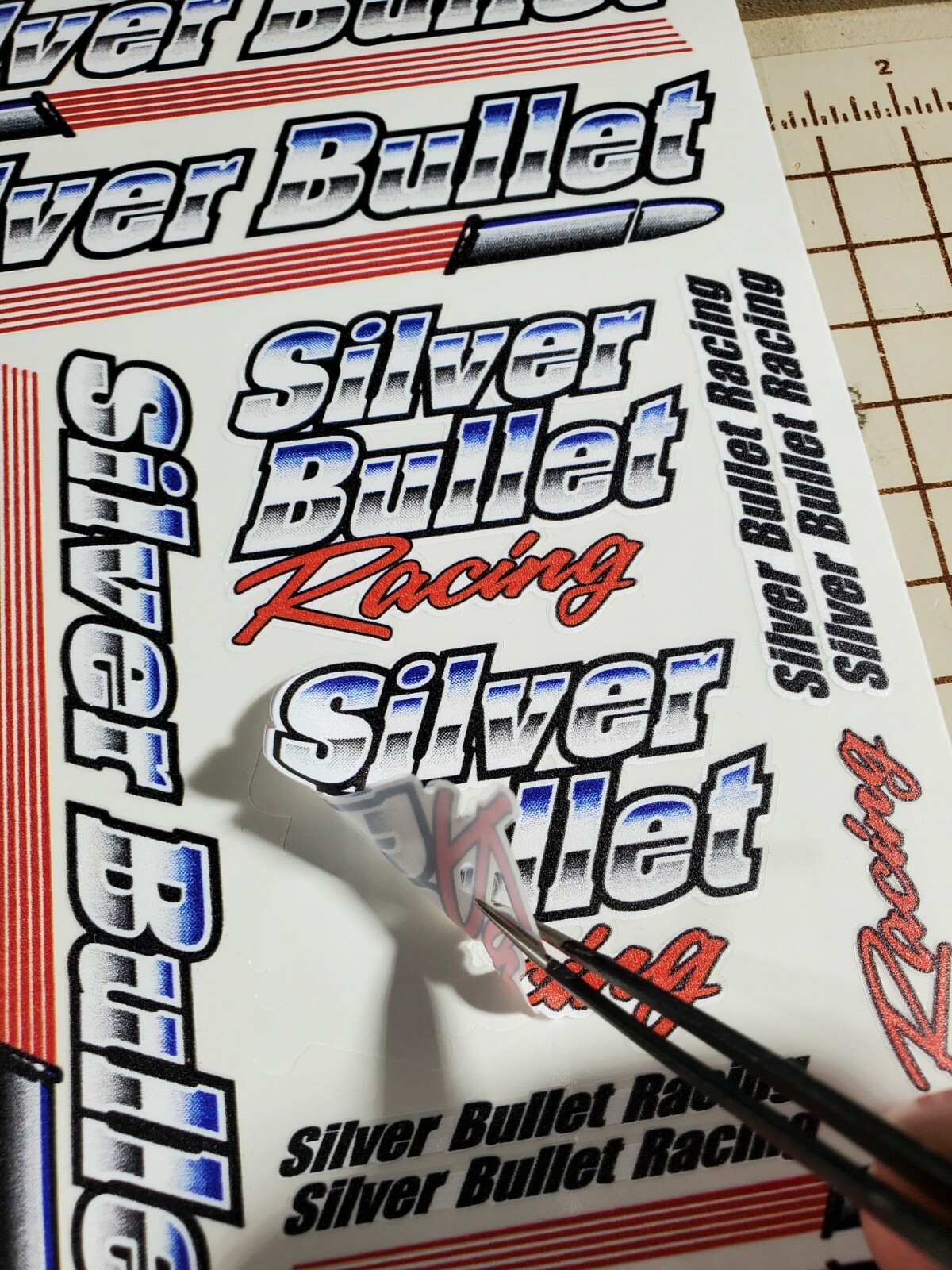 CLEAR VINYL #41 Citgo r/c car SHEET 5-R/C MODEL Decal 1/16th-1/12-1/10-DIE CUT