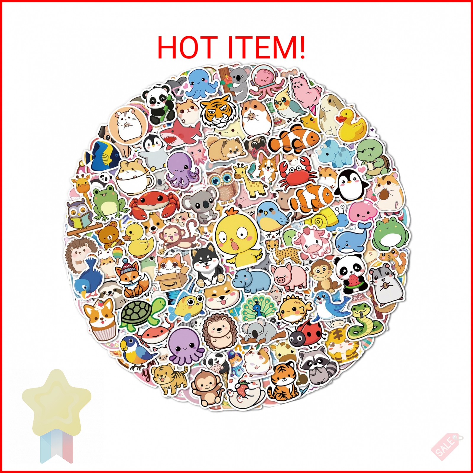 600 Pcs Stickers for Kids, Cute Water Bottle Stickers for Kids Waterproof, Vinyl