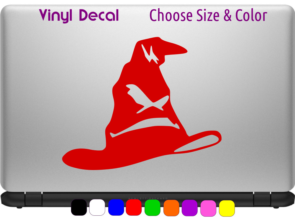 SORTING HAT Harry Potter Vinyl Window Decal Sticker CHOOSE SIZE COLOR