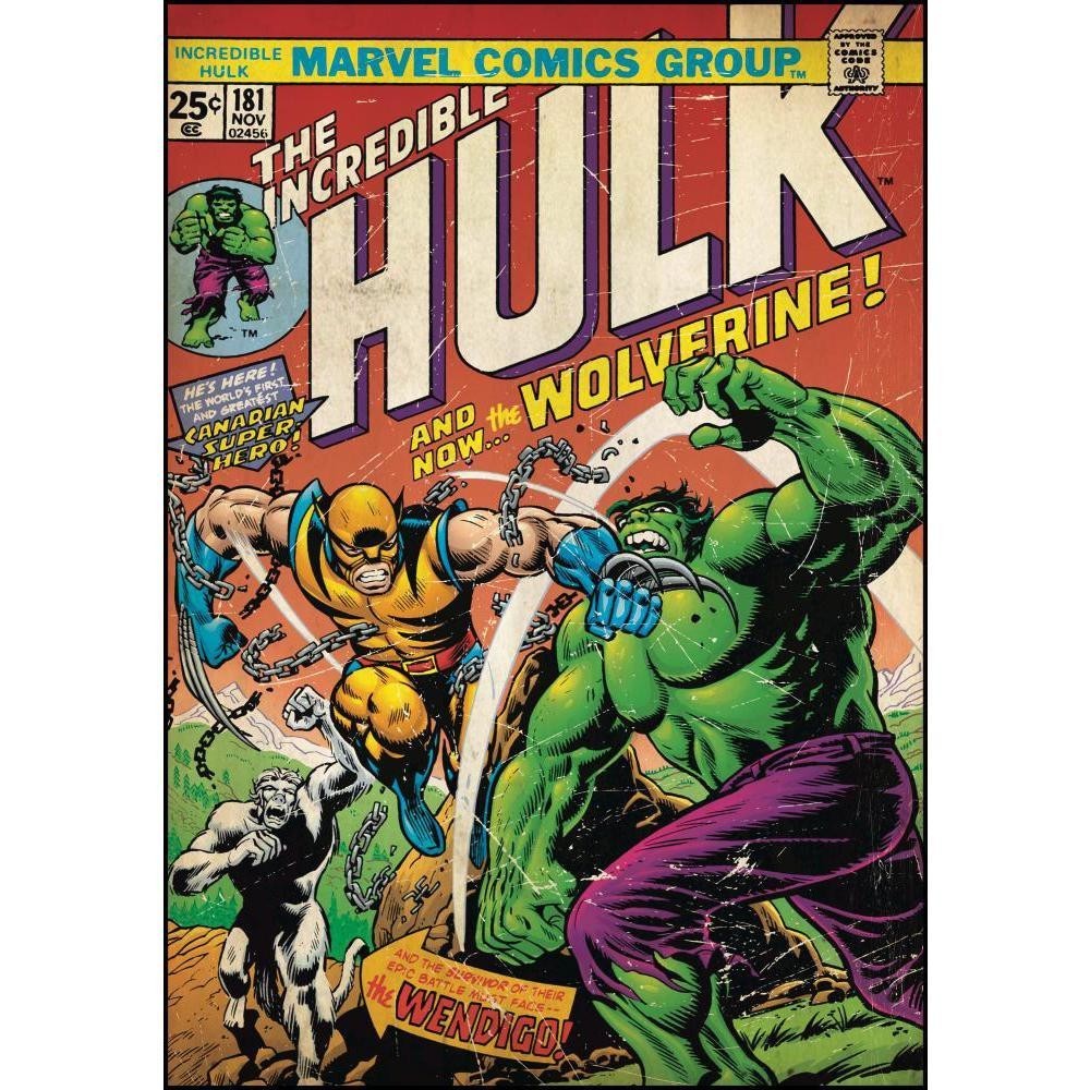 Marvel Comics The Incredible Hulk #181 Cover Peel & Stick Wall Decal 24"x34.25"