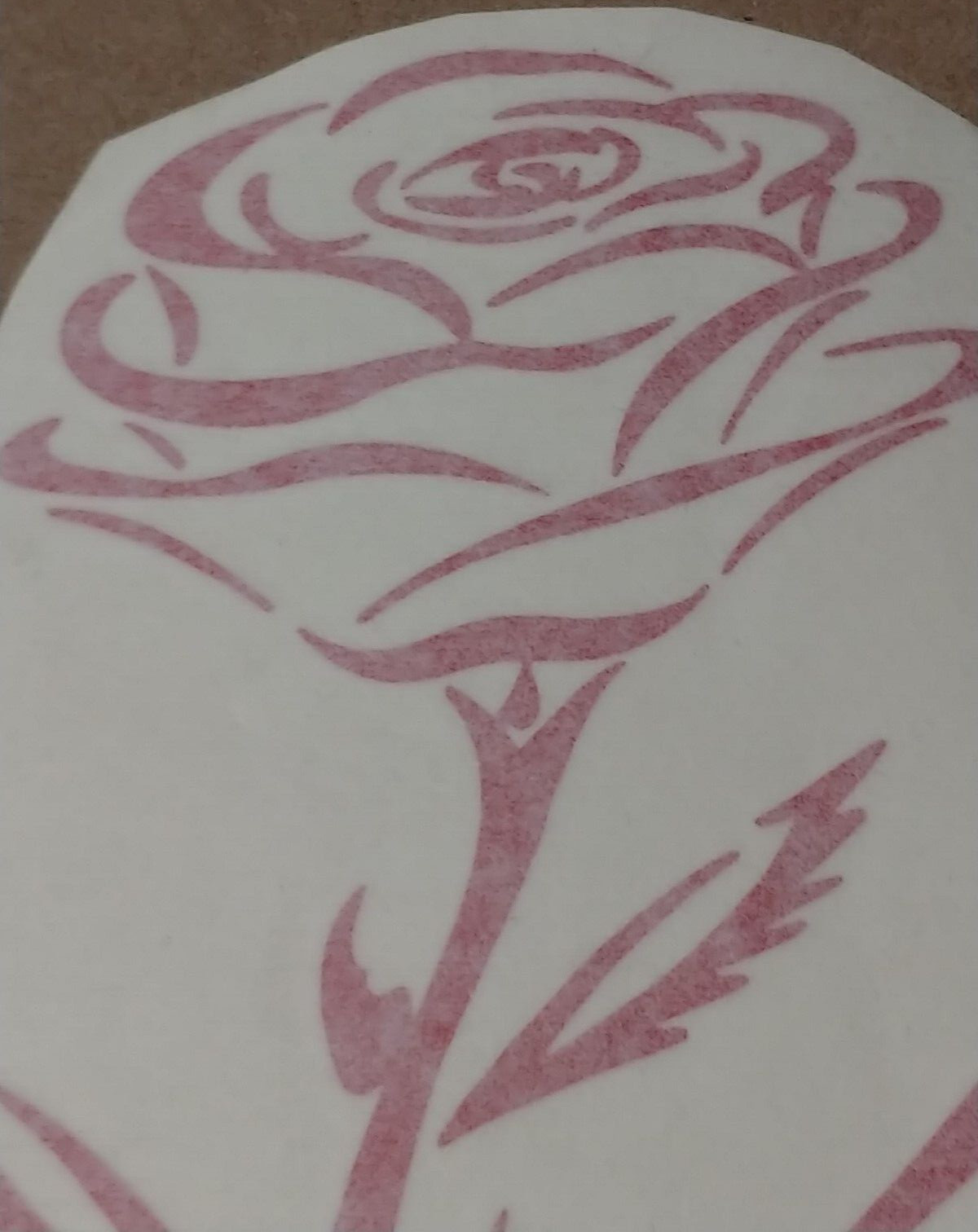 Decal Red Rose Vinyl Die Cut Sticker Auto Car Truck Window Mirror Laptop Display