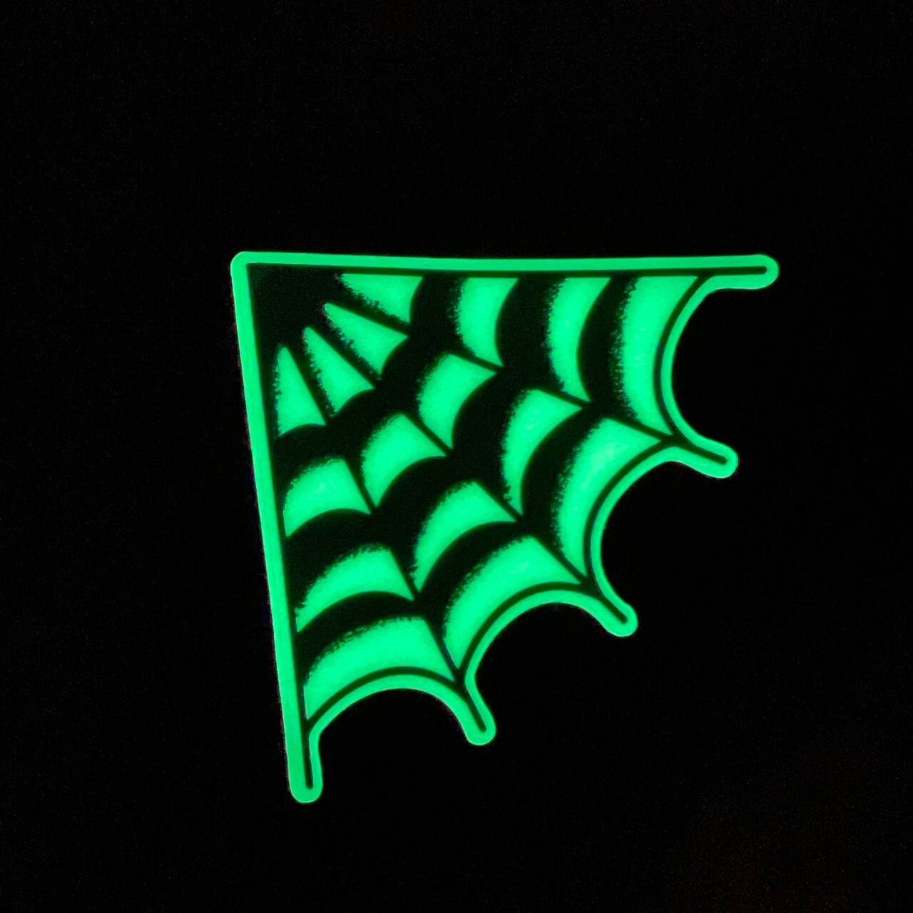 Spiderweb glow in the dark Sticker Tattoo Flash Halloween Spooky