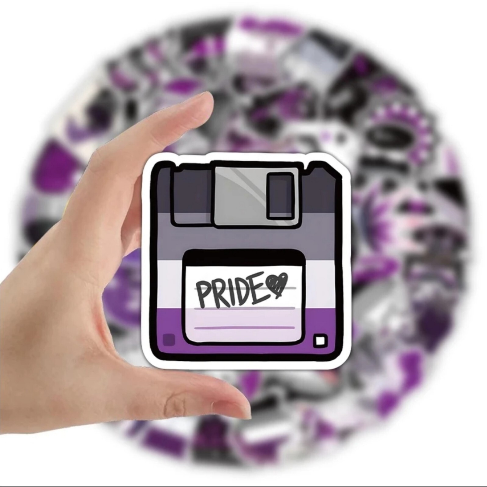 10 PCS Ace Asexual Pride Flag Stickers BRAND NEW