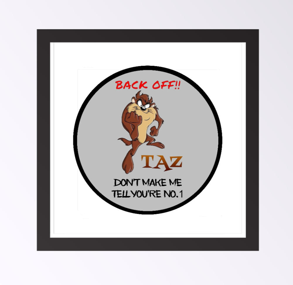 Taz – (You're NO. 1) – 4" Handmade Vinyl Decal Vehicle Laptop Cooler Decor 2026