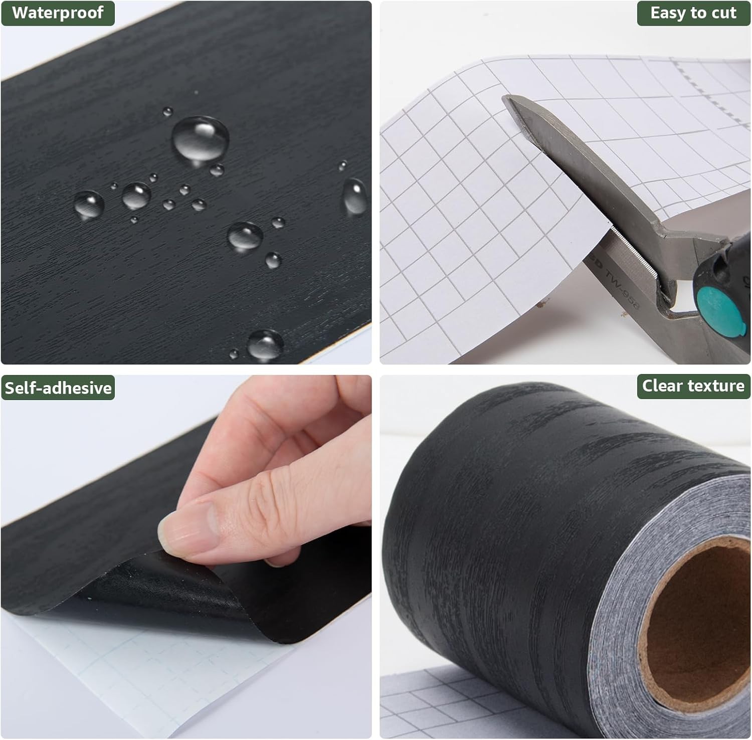 32ft x 3in Black Mirror Tape Border, Peel and Stick Mirror Border for Bathroo…