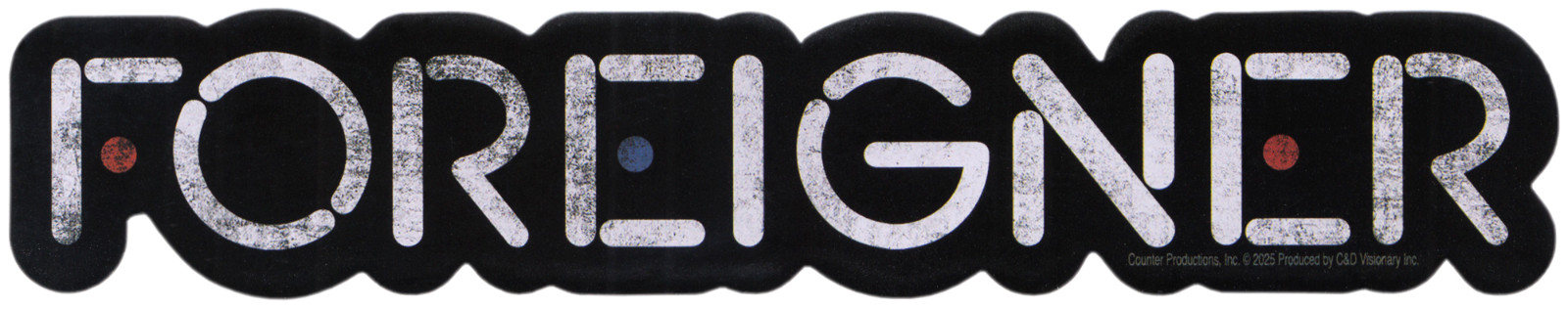 Sticker – Foreigner Logo 1980s Classic Rock Music Fan Band Tour Style Retro 6.5"