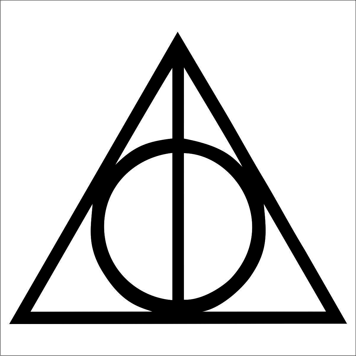 Deathly Hallows Die Cut Vinyl Decal Sicker any vehicle 🚗🚙🚌🚛🚜🏍💨 free ship-