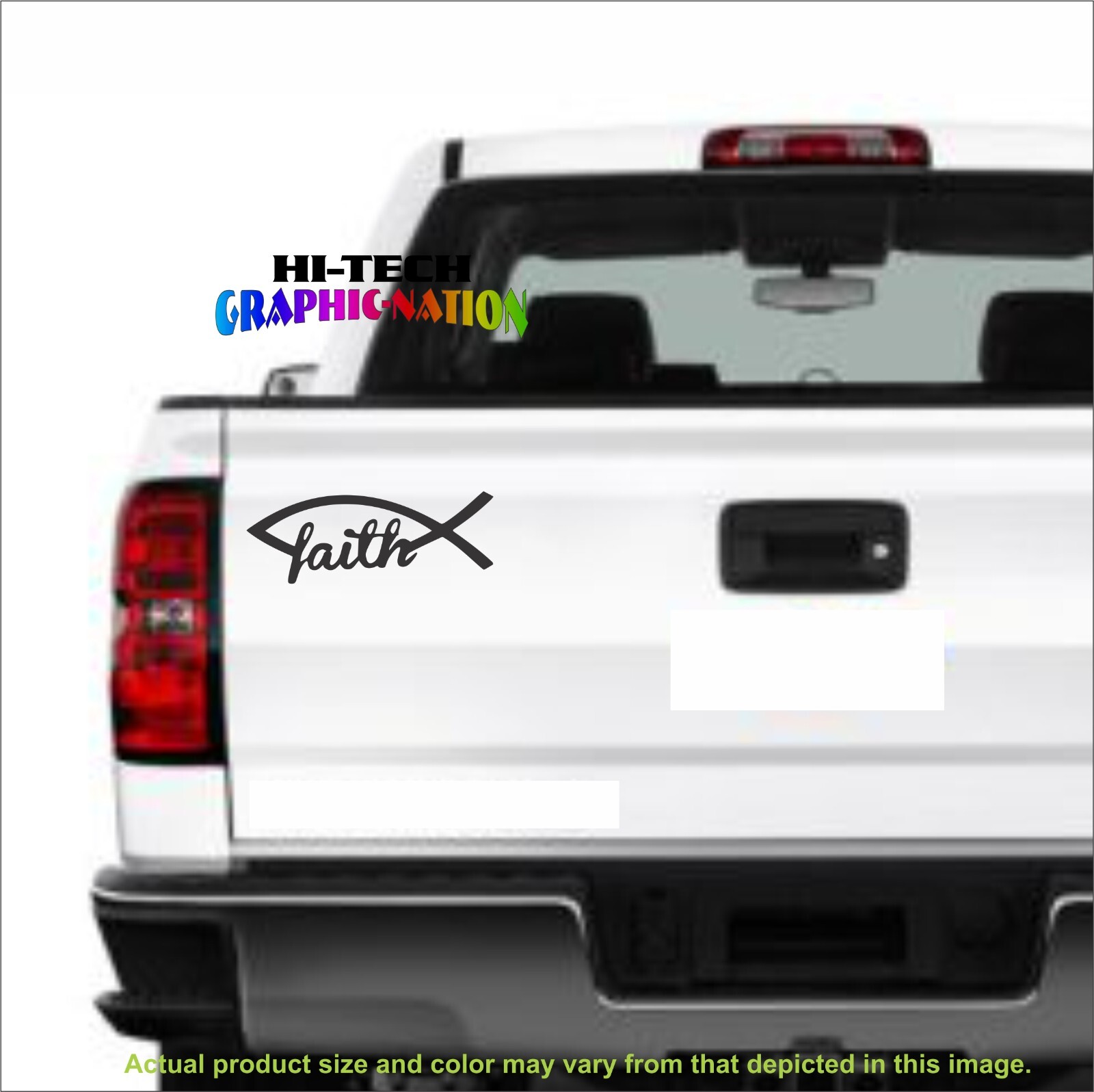 Christian Fish Jesus Fish Vinyl Decal Car Sticker Faith Fish 116 Fish John 3:16