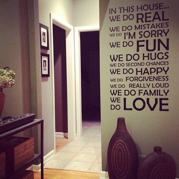 In This House We Do Vinyl Wall Decal Sticker Family Quote Giggle Art Inspire