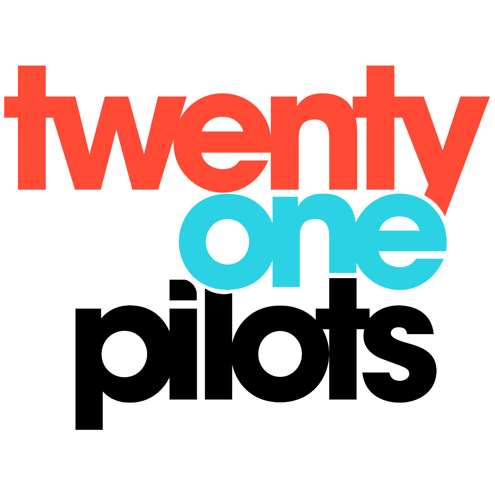 Twenty One Pilots Logos Set Of 8 Vinyl Decals 3" | Waterproof Oracal 651 Premium