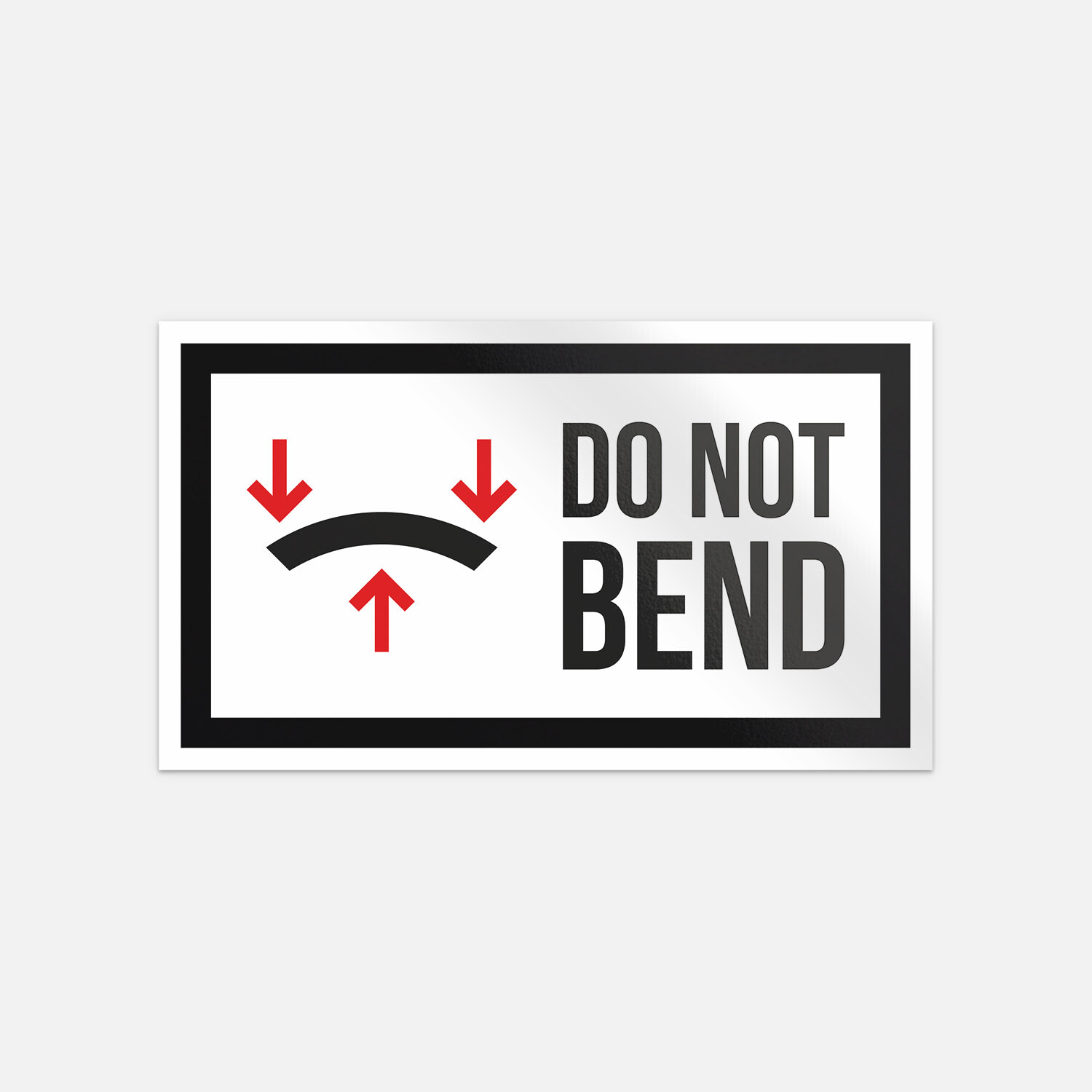 Do Not Bend Car Bumper Vinyl Sticker Decal