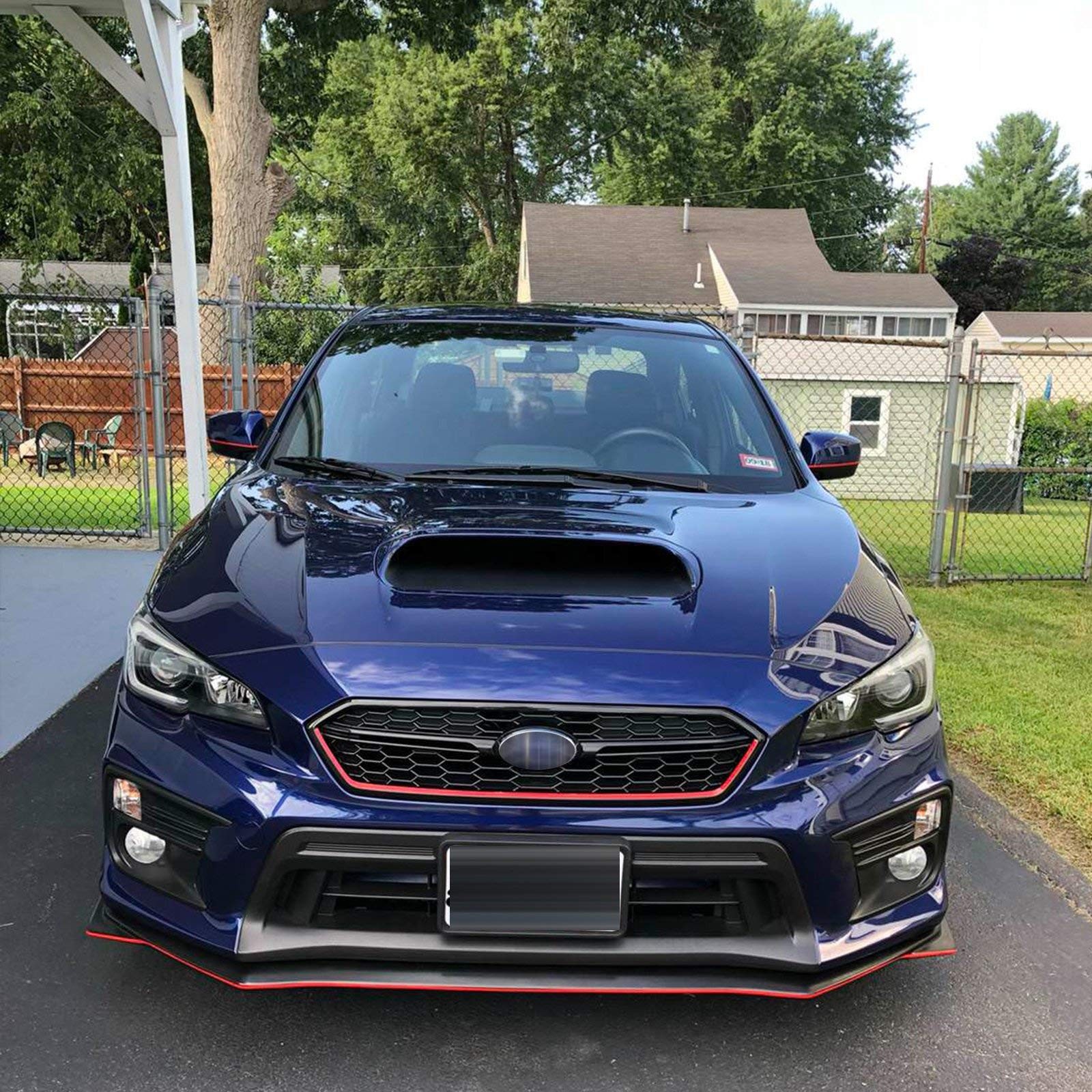 Xotic Tech Front Grille Hood Frame Edge Vinyl Decal, JDM Style Pre-Cut Overlay W