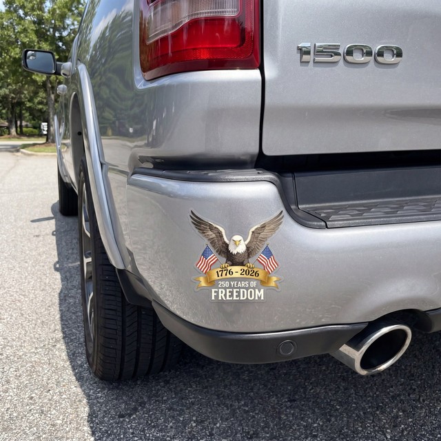 2 Pack 1776-2026 250th Anniversary USA Patriotic Eagle Decal Sticker 6×6.5"