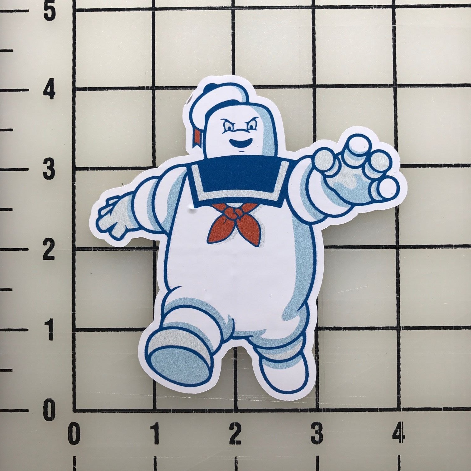 Stay Puft Ghost Busters 4" Tall Color Vinyl Decal Sticker BOGO