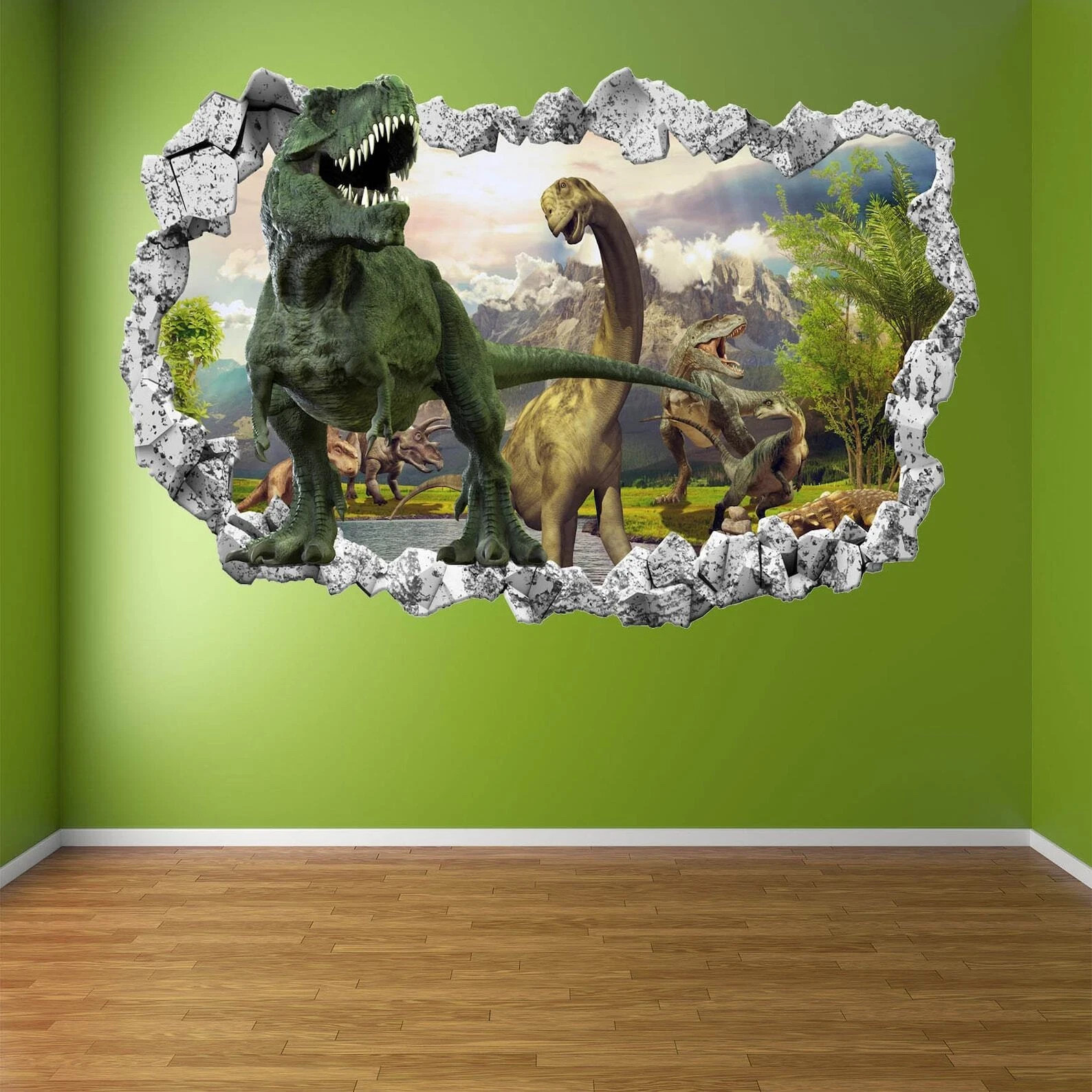 Jurassic T-Rex Dinosaur Wall Sticker Removable Vinyl Decal Kids Room Wall Decor
